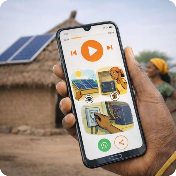 WOM.fm Visual Audio providing guidance for a solar system